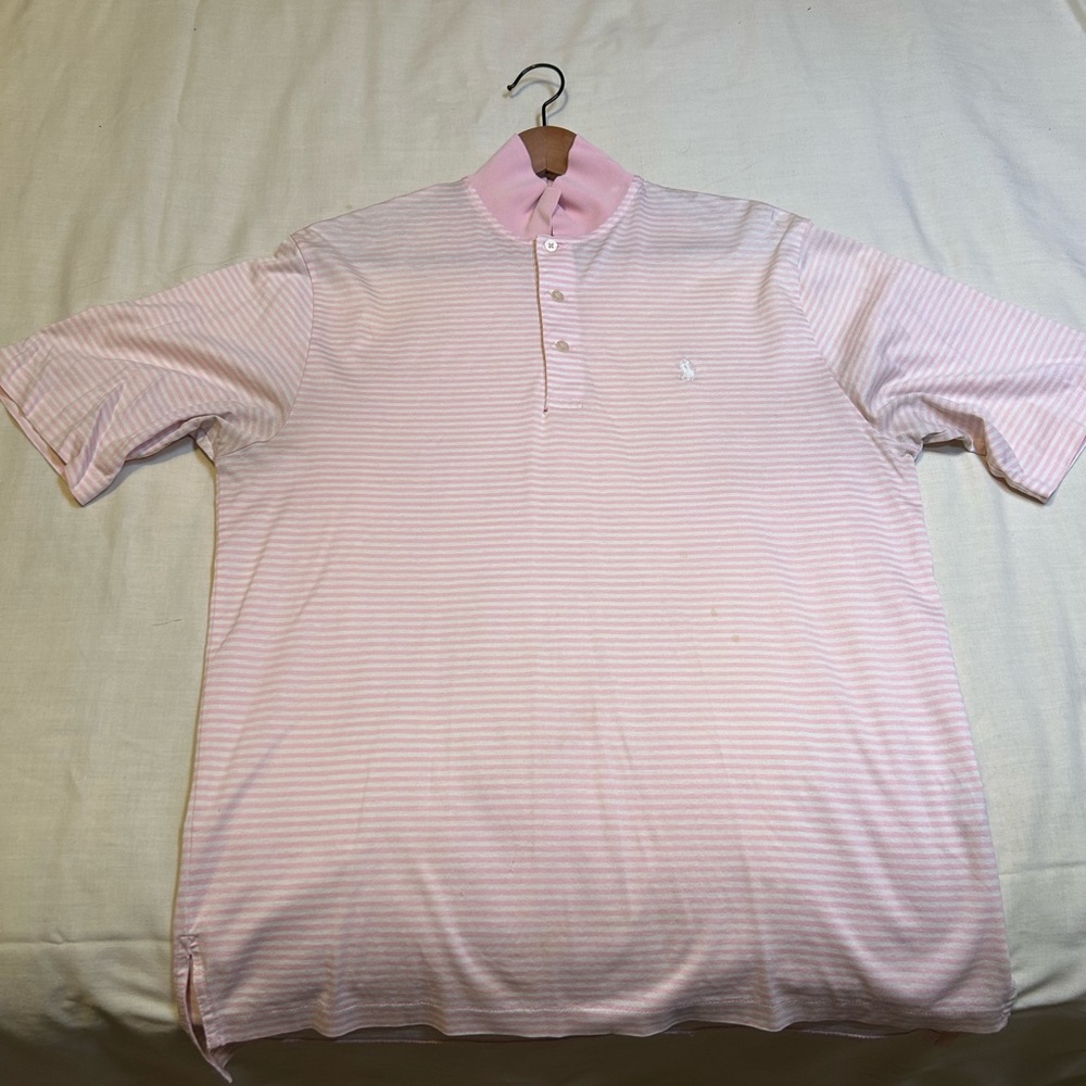 Ralph Lauren Pink Striped Polo Shirt